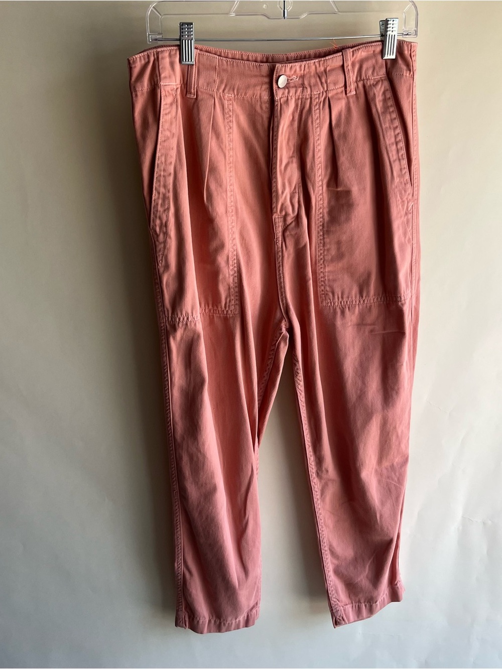 Sundry Pleated Trousers Ankle Pants Pink Sz 28 EUC Women’s